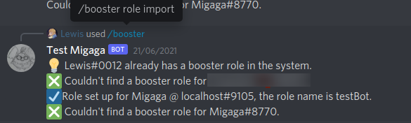 Running the booster role import